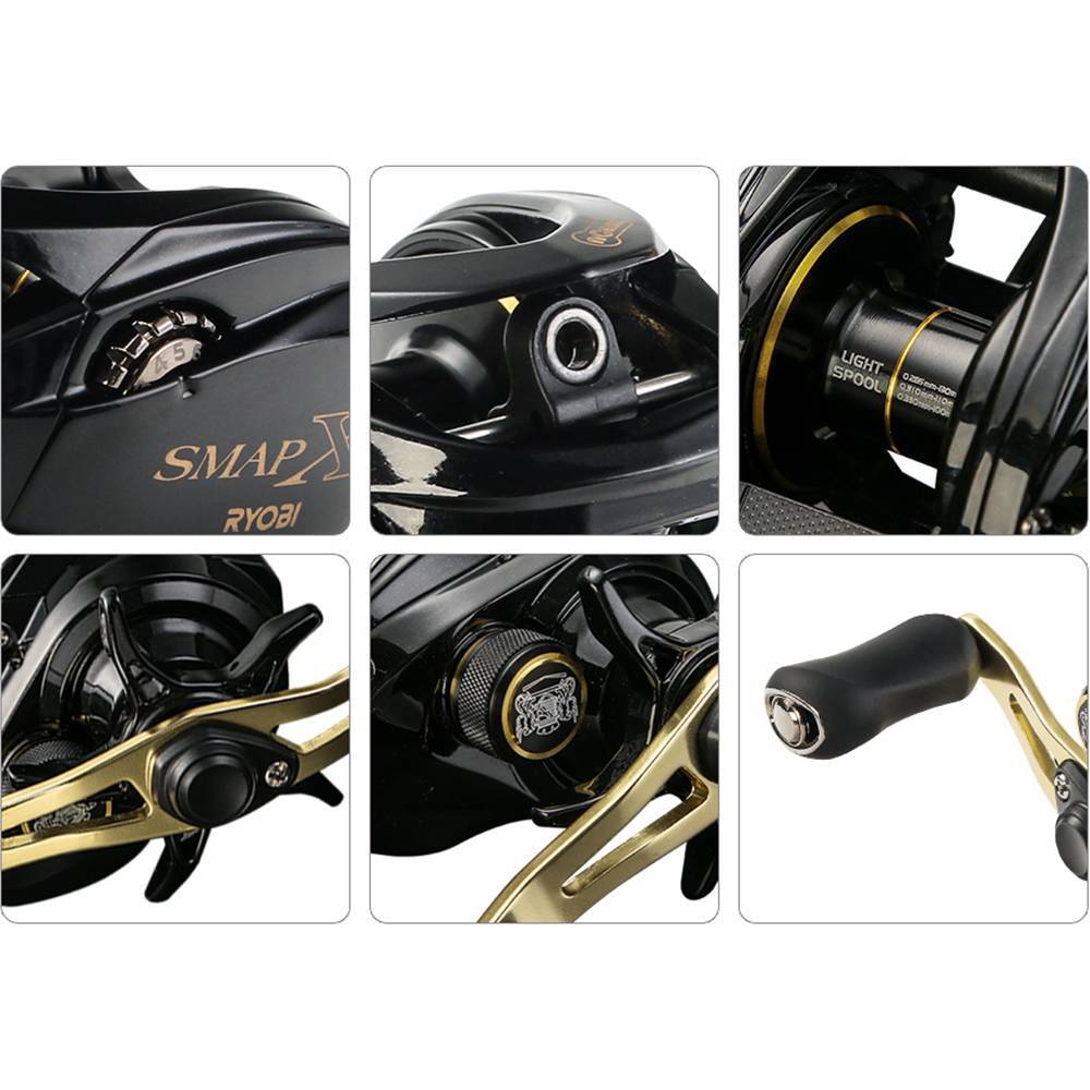 Ryobi SMAP X Baitcasting Fishing Reel 8+1BB 6.4Ratio Saltwater