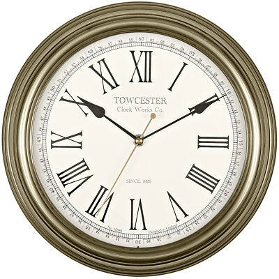 Acctim Redbourn Wanduhr Metallgehäuse römische Ziffern Spatenzeiger 30 cm