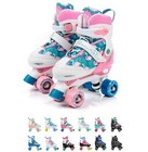 Rollschuhe Retro Roller Quad Skate wie in den 80er Einstellbare 25-42 Jugend LED