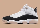Nike Air Jordan 6 Rings White Fossil Stone Black 322992-112 sz 13 Men Retro NBY
