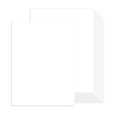 100 Sheets White Cardstock 8.5 x 11 Certificate Paper White Card Stock Printe...