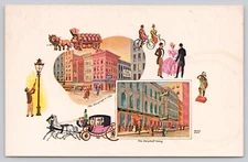 Chicago IL-Illinois, Berghoff Restaurant, Advertisement, Vintage UNP Postcard c8