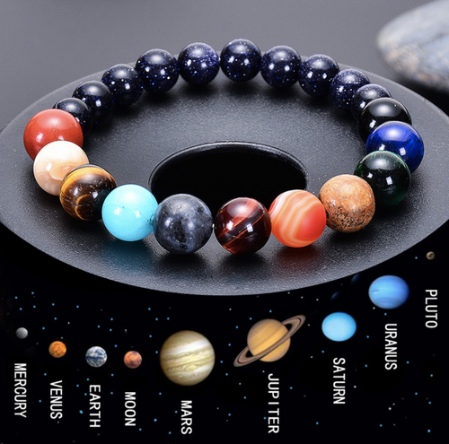 Eight Planets Bead Bracelet Natural 