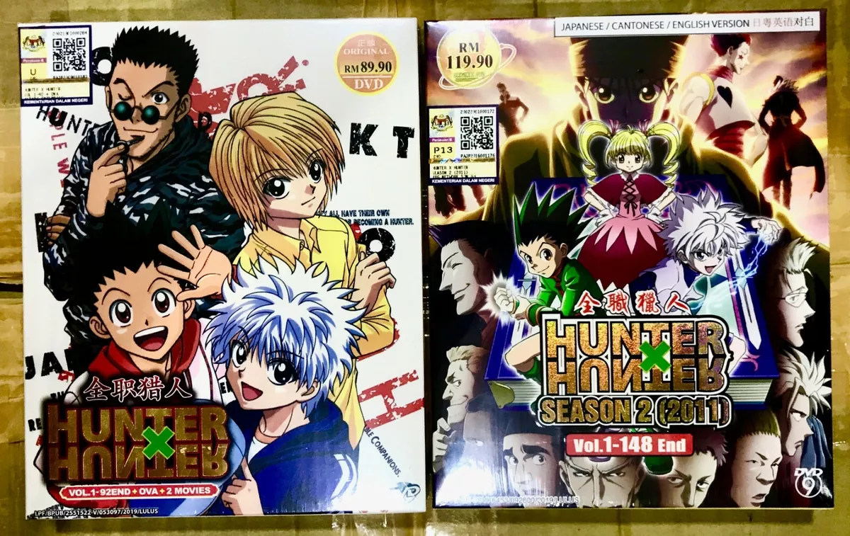 Hunter X Hunter Complete Full Set (Season 1 & Season 2 + 2 Movie + Special  Ova)