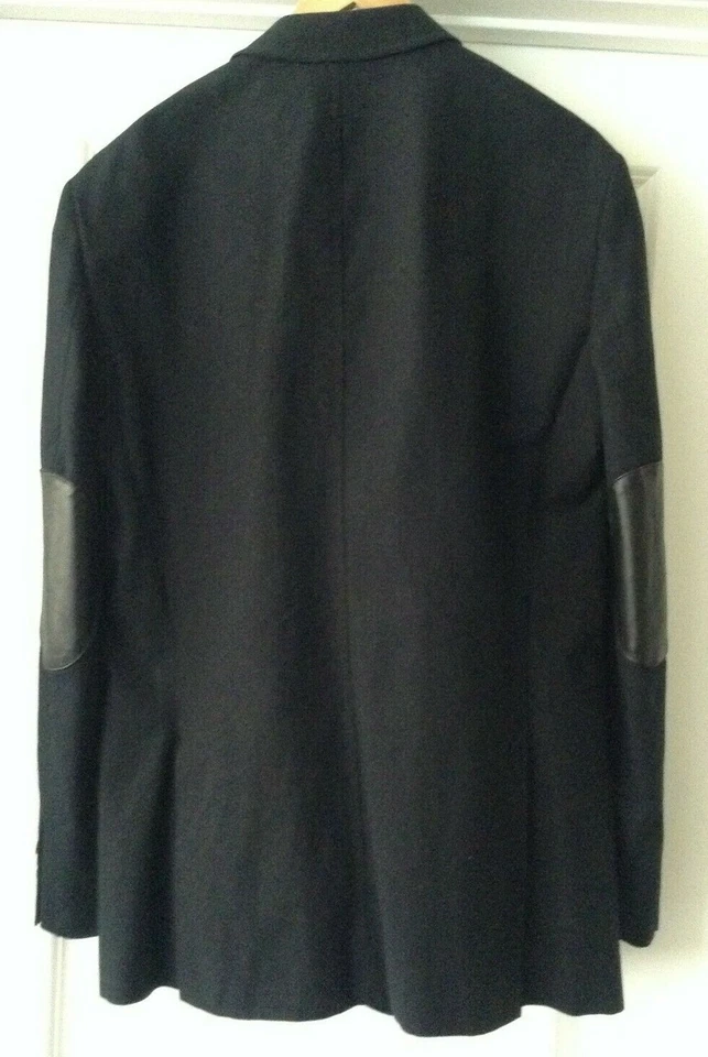 Blazer Chaqueta Deportiva ARMANI EXCHANGE Dos Botones NUEVO CON ETIQUETAS RAYAS NEGRAS 42 LARGO Foto 3 de 4