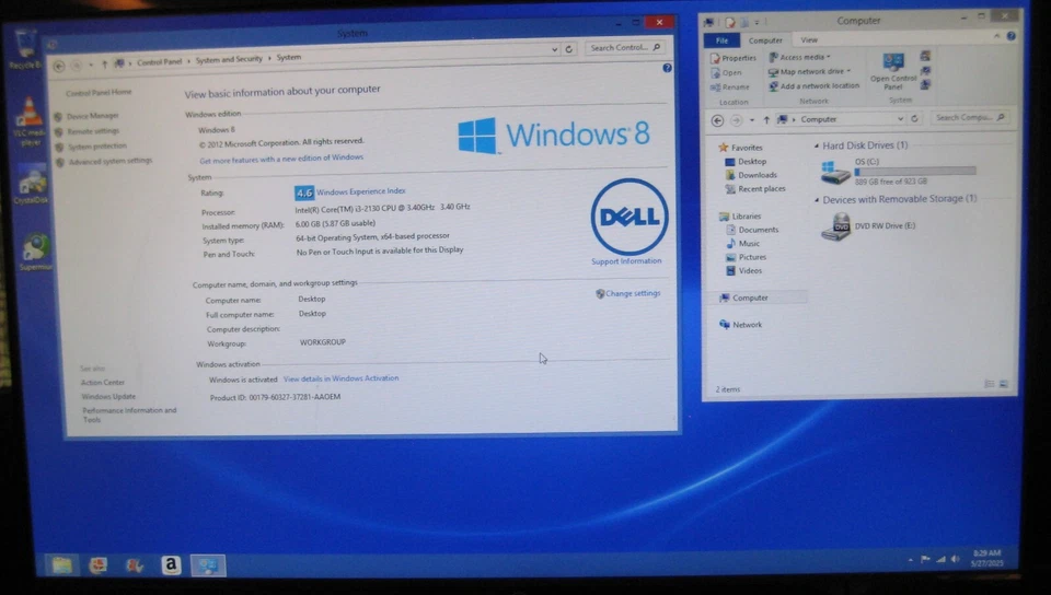 Dell Inspiron 660 Desktop Computer Intel Core i3 CPU 3.4GHz 6GB RAM & 1TB HDD - Image 2 of 4