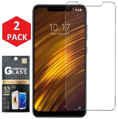 2x Xiaomi Pocophone F1 Panzerfolie Schutzglas 9H Echt Glas Display Schutz Folie 