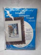 Vintage 1973 Paragon Needlecraft Jonathan Livingston Seagull Needlepoint Kit