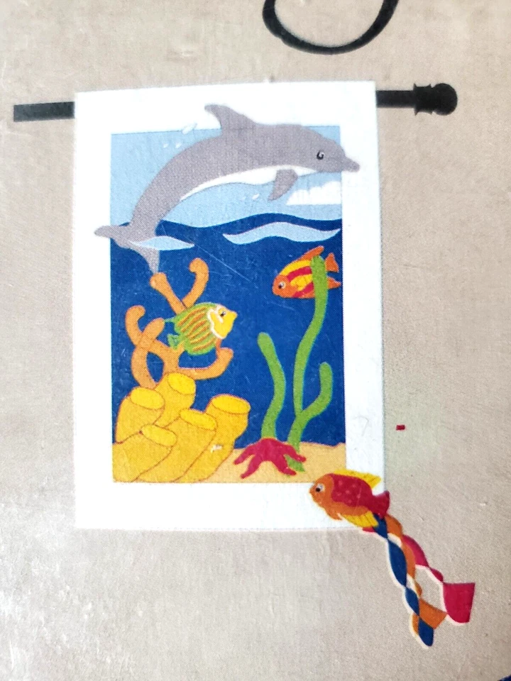 Sea World 29" x 43" Decorativo Jardín Bandera Banner Seleccionar Aplique Bandera Foto 2 de 4