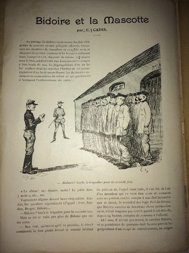 PROSTITUTION -EROTIK. KARIKATURENZEITSCHRIFT 1903. Bidoire Et La Mascotte. - Bild 3 von 3