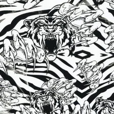 Hydrographics Dipping  Film Water Transfer Printing Flim  LL-153-C Crazy Tiger