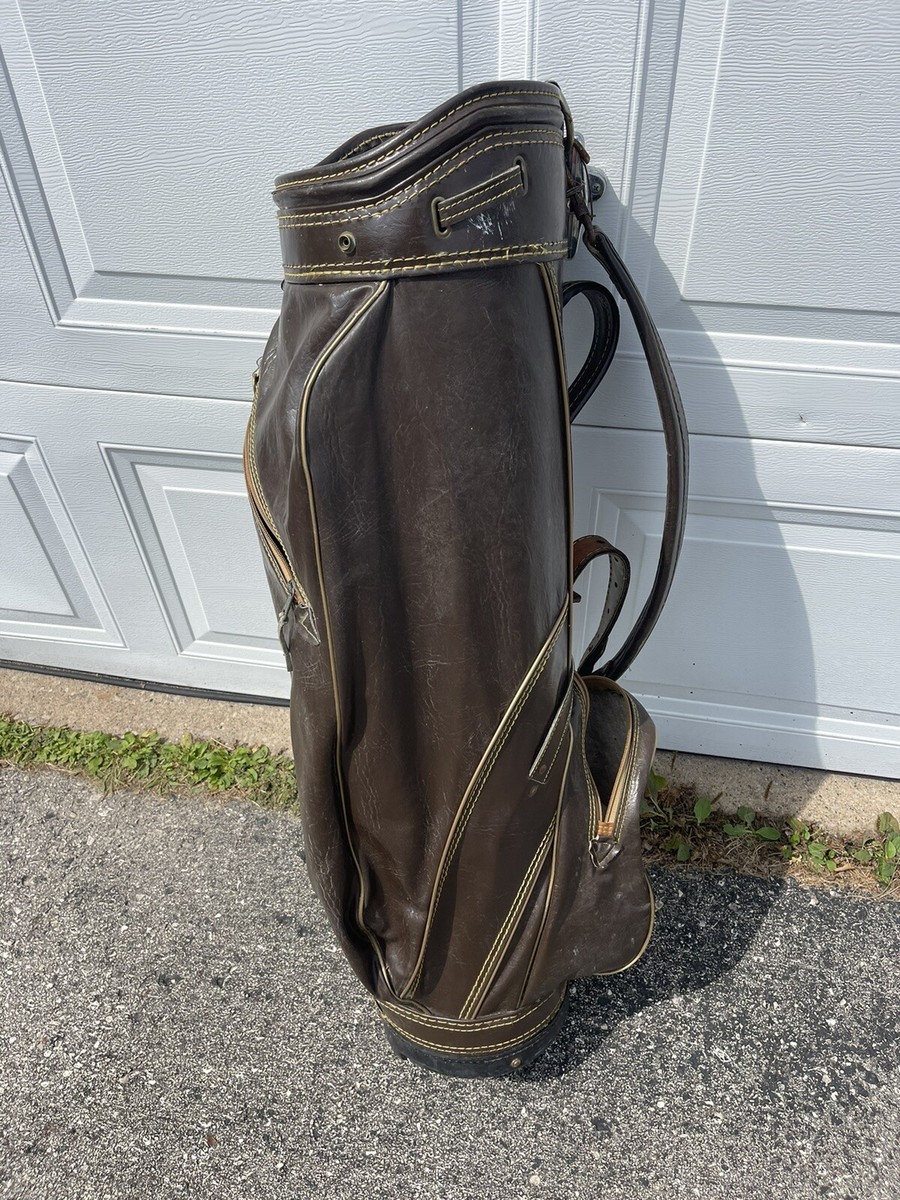 Vintage Classic Titleist Brown Faux Leather Golf Bag | eBay