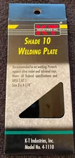 Welding Helmet Lens, Shade 10, Welding Plate, General Welding, Brazing & Cutting