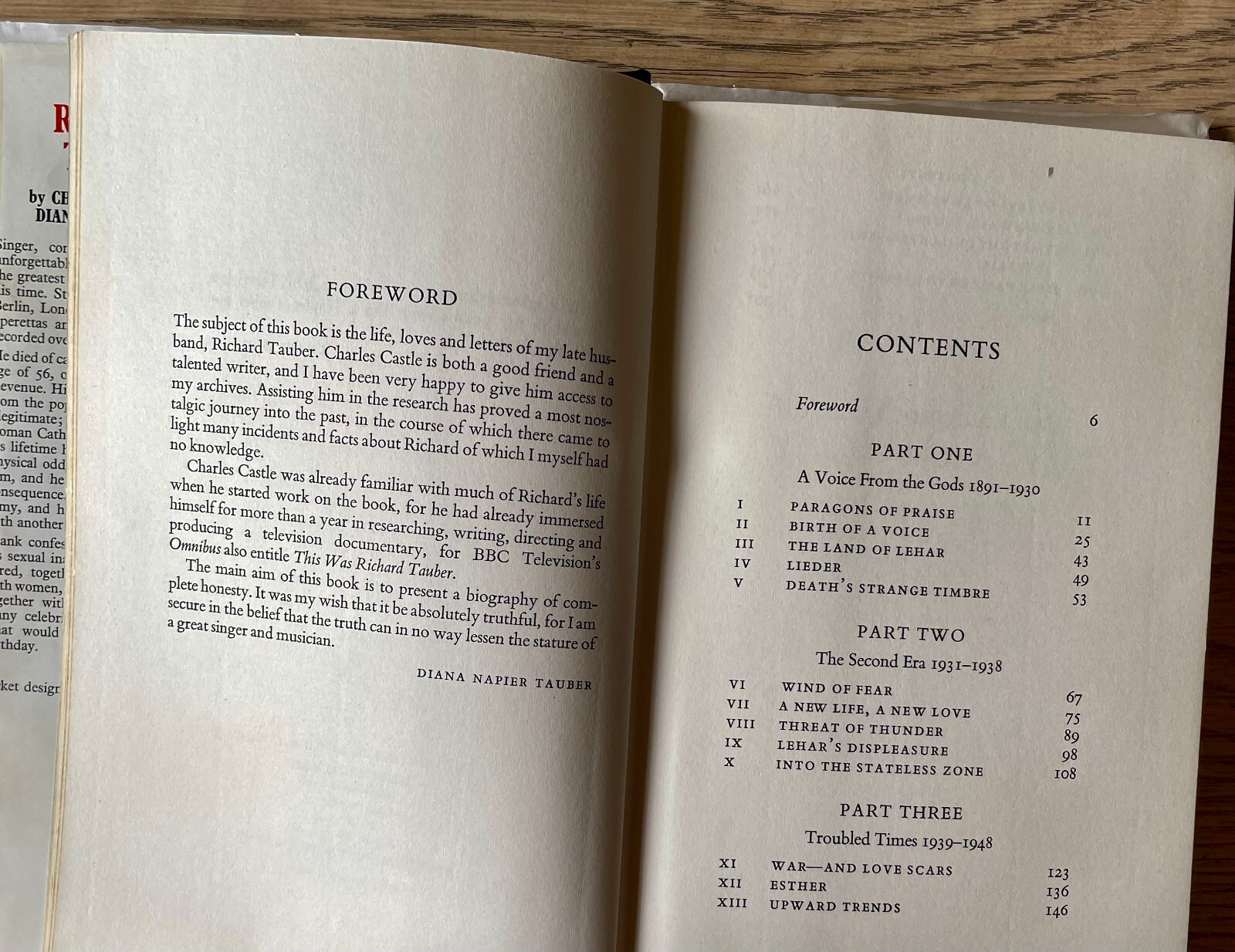 CHARLES CASTLE THIS WAS RICHARD TAUBER HARDBACK BOOK (1971) CLASSICAL MUSIC