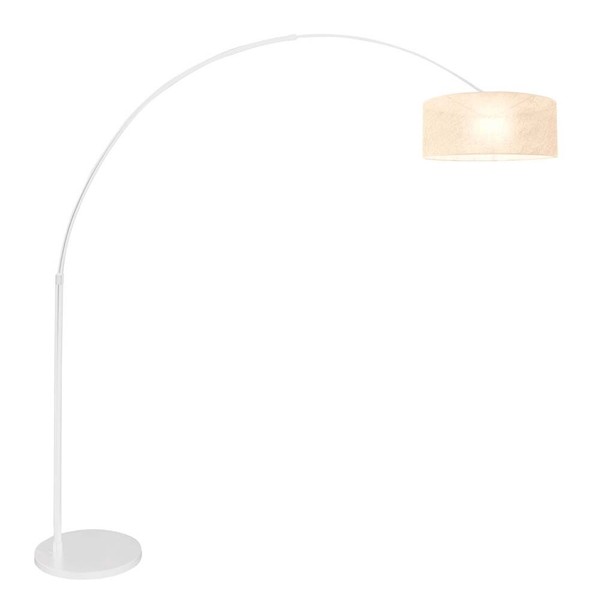 Bogenleuchte Stehleuchte Standlampe Wohnzimmerlampe Sizoflor Weiß H 180 Cm-image