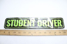  2-Pk Adheisign Removable  Reflective Magnet New Driver Sticker Decal