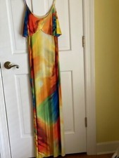 Colorful Maxi Summer dress By Point Size Small