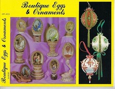 How to Make Boutique Eggs  Ornaments Beaded Faberge VTG Craft Instruction Book