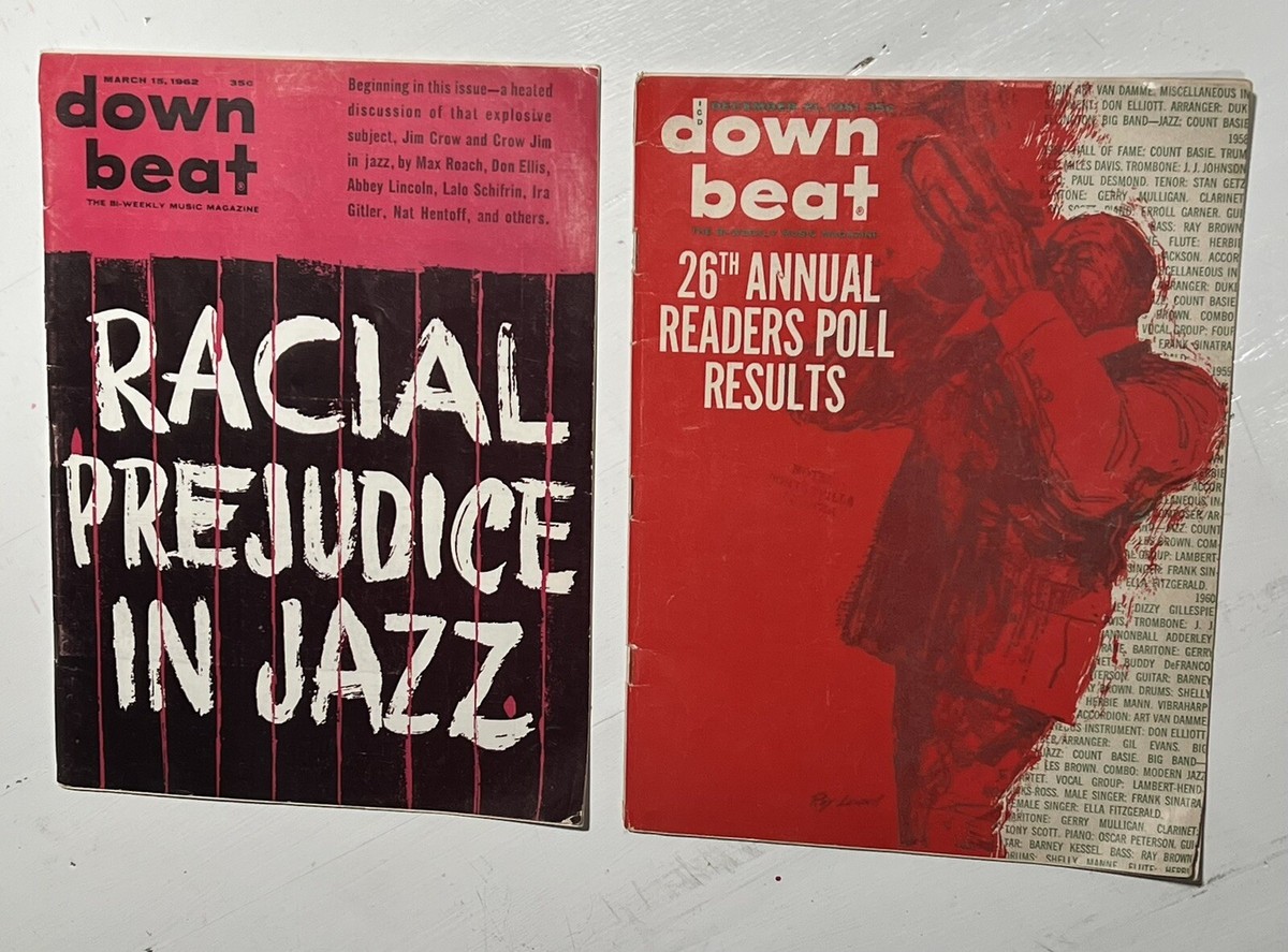 1961-1962 Down Beat Racial Prejudice- Jazz Music Magazine Lot Of