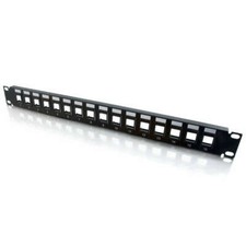 16-Port Blank Keystone/Multimedia Patch Panel-C2G