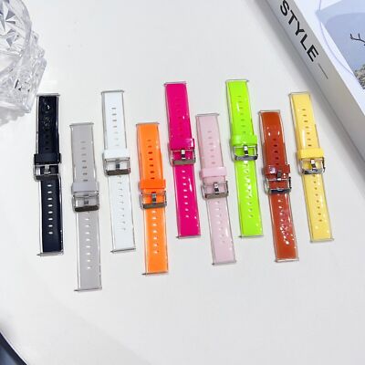 Clear TPU Sport Band Strap For Samsung Galaxy Watch 5 4 3 Active2 40/44/42/46mm