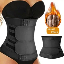 Men Waist Trainer Weight Loss Sauna Belt Gym Slimming Body Shaper Tummy Trimmer