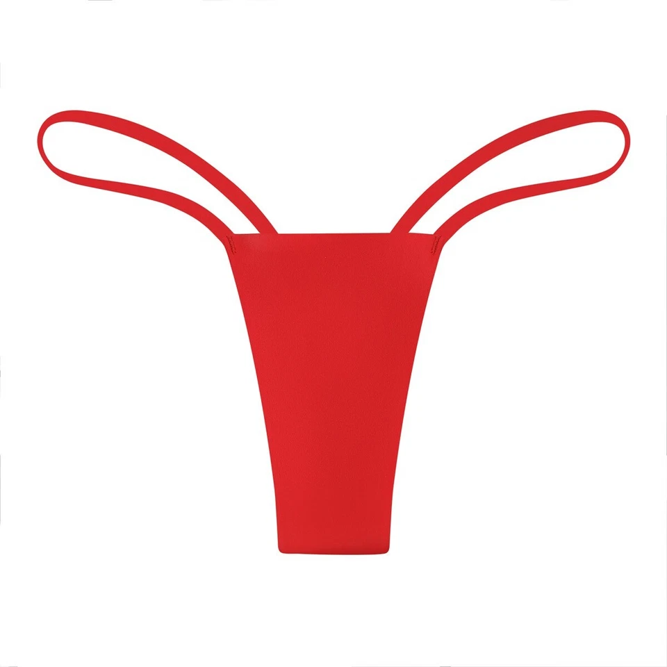 Paquete de 6 bragas de tanga micro tanga sin costuras cintura baja ropa interior calzoncillos para mujer Foto 4 de 4