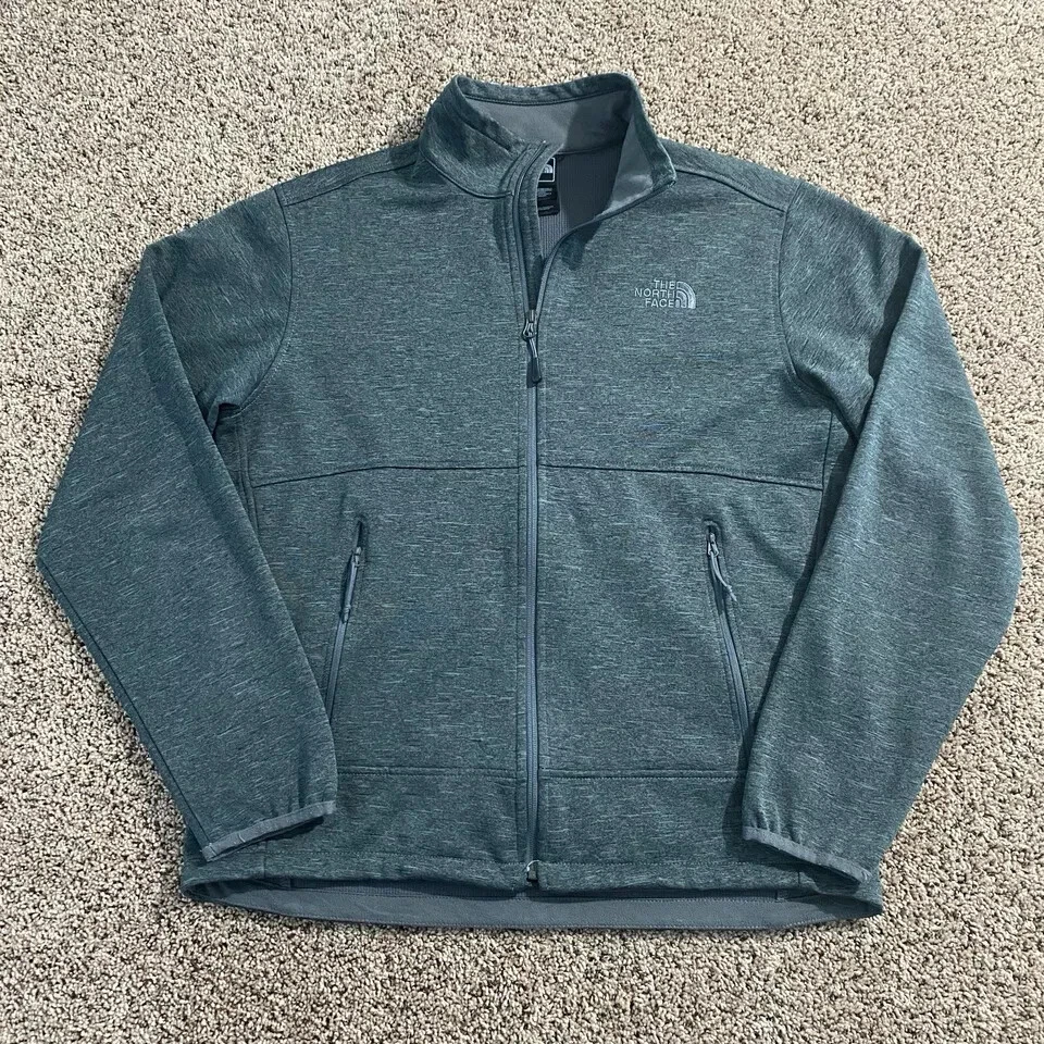 The North Face Softshell Jacket Men’s Size M Medium Canyonlands Full Zip Gray