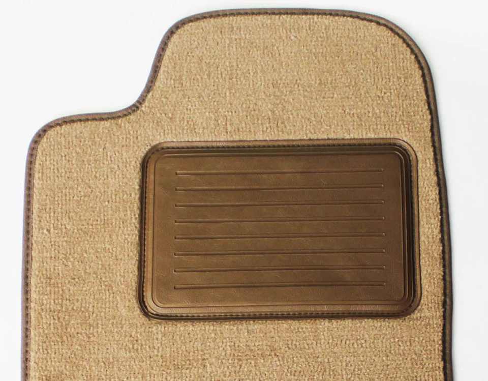 NEW! Tan Floor Mats 1995-1997 Jaguar XJ6 Set of 4 with Heel Pad  Rubber Back - Image 3 of 4
