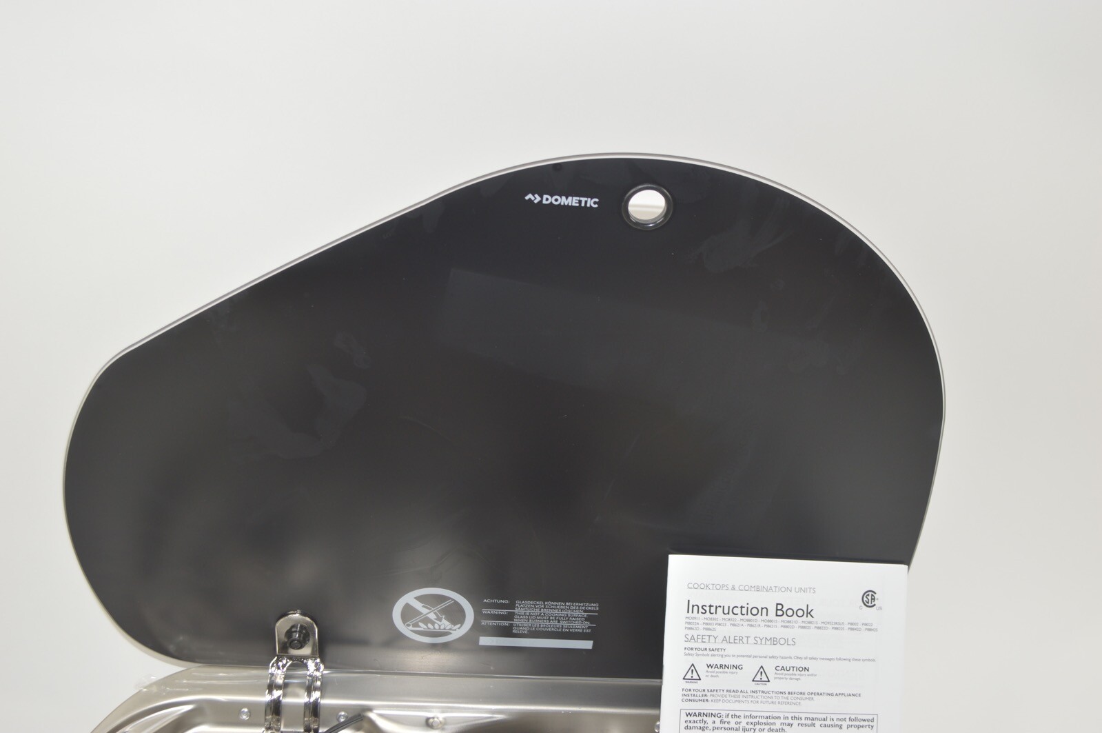 Dometic PI8822D 2Burner RV Propane Teardrop Cooktop Stove w/ Glass Lid