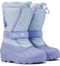Women  s Size 8 SOREL Snow Boots Disney Elsa Frozen II Big Kids Youth Size 6 NWT