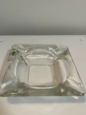 VTG Glass Ashtray Clear