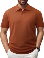 Men's Short Sleeve Slim Fit Polo Shirts Summer Shirts Casual Golf Shirt