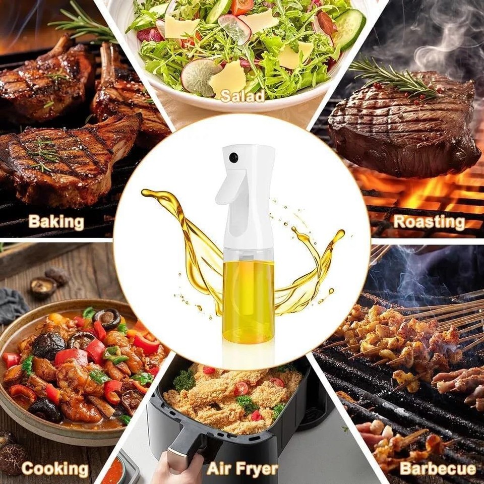 Olive Oil Spray Bottle 210ml Cooking Mister Air Fryer Refillable