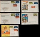 g(GB-2340) GB 1970(5) FDC's COMMONWEALTH GAMES set Various FDC Different cds