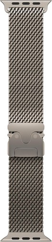 Apple Watch Band Ultra - Milanese Loop (49mm) - Medium - Natural Titanium