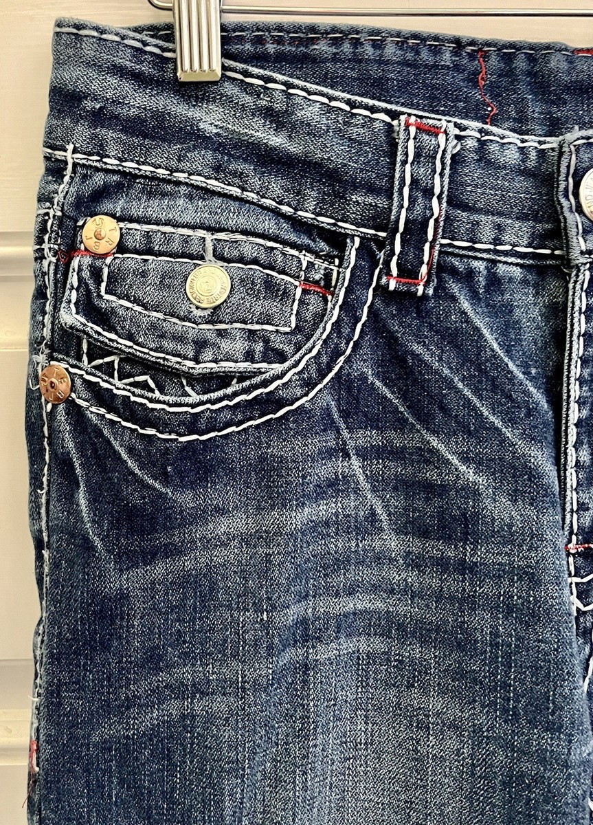 HOT USA Men TRUE RELIGION JOEY SUPER T BOOTCUT Denim Jeans 30x28