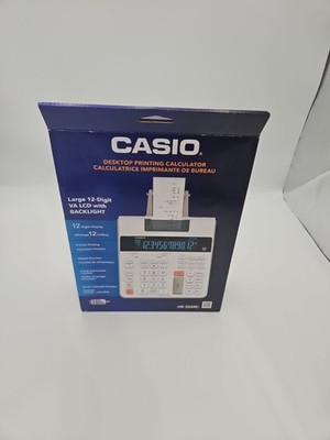 BRAND NEW Casio (HR-300RC) 12-Digit VA LCD Backlight Printing Calculator White