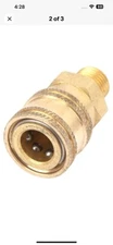 Forney 75126 Quick Coupler Male Socket, 1/4inch M-NPT, 5,500 PSI