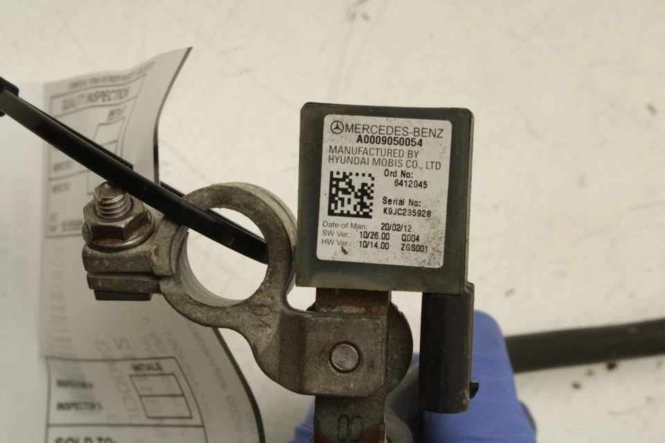Cable de batería negativo Mercedes-Benz E350 2010-15 4Matic con sensor 000-905-00-54 Foto 3 de 4