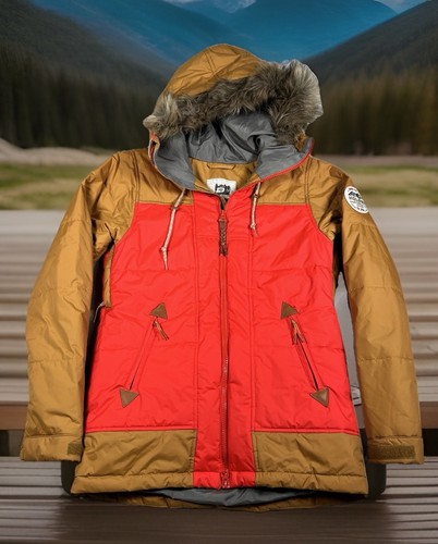 Chaqueta de esquí/snowboard Holden Outerwear para hombre XS impermeable ribete de piel capucha nueva sin etiquetas