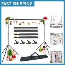 10x6.5ft Adjustable Backdrop Support Stand Kit for Stunning Photography