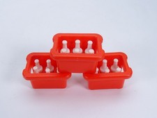 Vintage 1970's - 80's Playmobil Milk Bottles And Milk Crates Geobra 1974