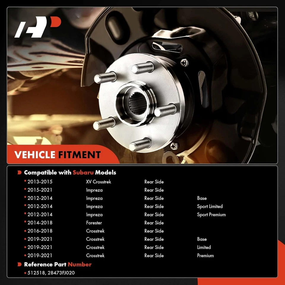 2 Radlager Radnabe hinten Subaru Forester 2014-18, Impreza 12-21, Crosstrek 16-21 - Bild 2 von 4