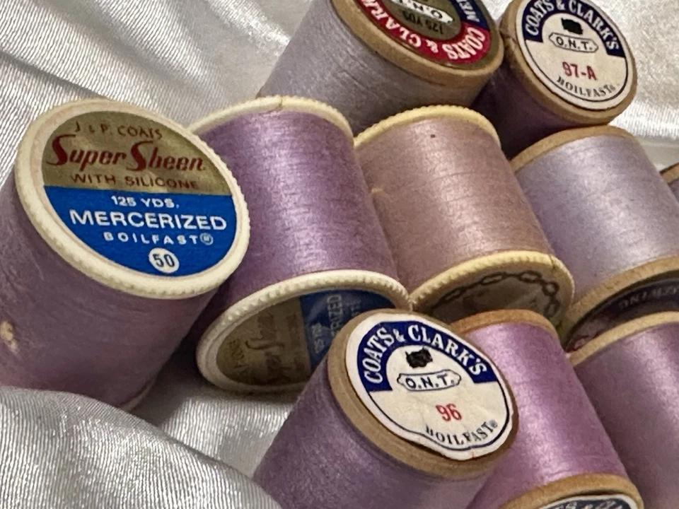 LOT of 12 Coats & Clark’s PURPLE #96 & #97-A Thread 300 Yd VARIOUS - Image 2 of 4