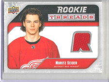 Moritz Seider 2021/22 Upper Deck Rookie Threads Game Used Jersey
