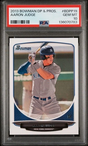 2013 Bowman Draft Picks & Prospects Aaron Judge #BDPP19 Rookie Card PSA 10 GEM