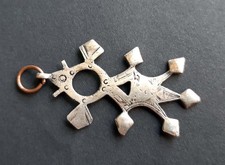 Großer Tuareg Anhänger „Iferouane Kreuz“ – Silber – Handarbeit Niger 4,6cm