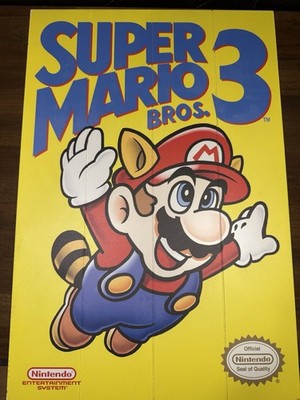 2x Super Mario Bros. 3 Wandbilder Nintendo NES Retro Gaming Deko gebraucht