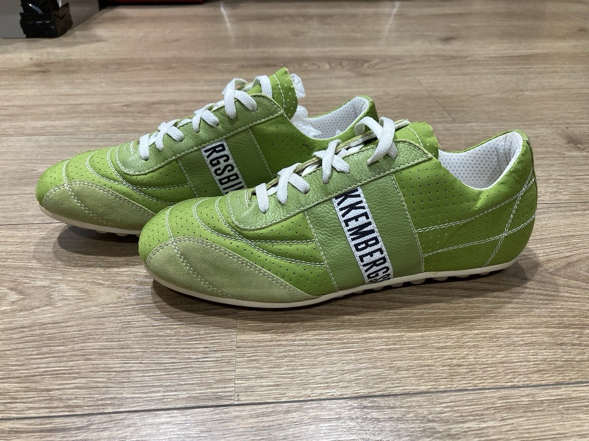 Dirk Bikkembergs Green Leather Sneakers Size:IT 41